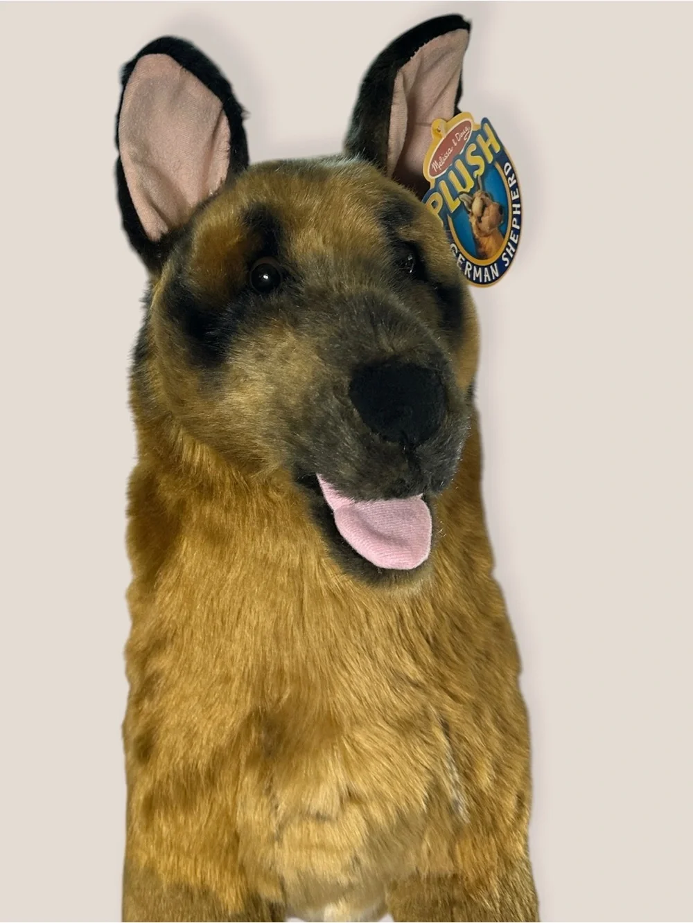 Lifelike 31” Melissa & Doug German Shepherd Plush Realistic | Stuffed Animal Toy